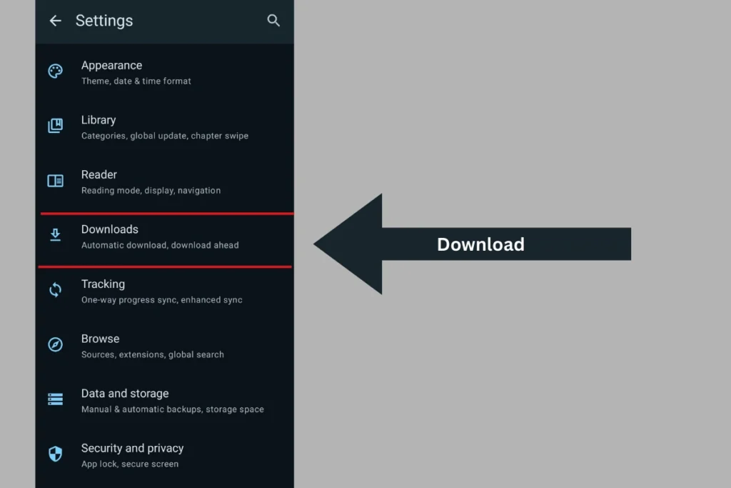 tachiyomi feature of downloads 