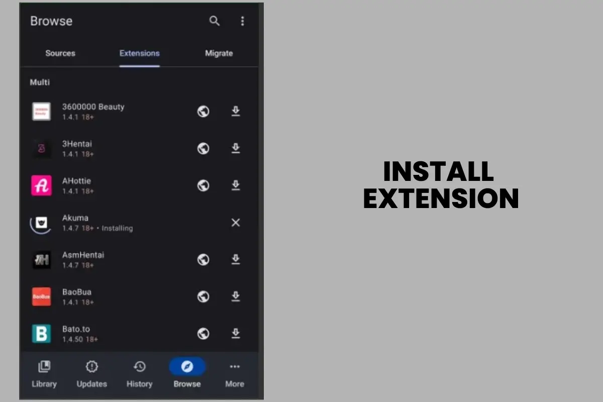 install extension in tachiyomi