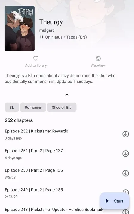 selected episodes overview